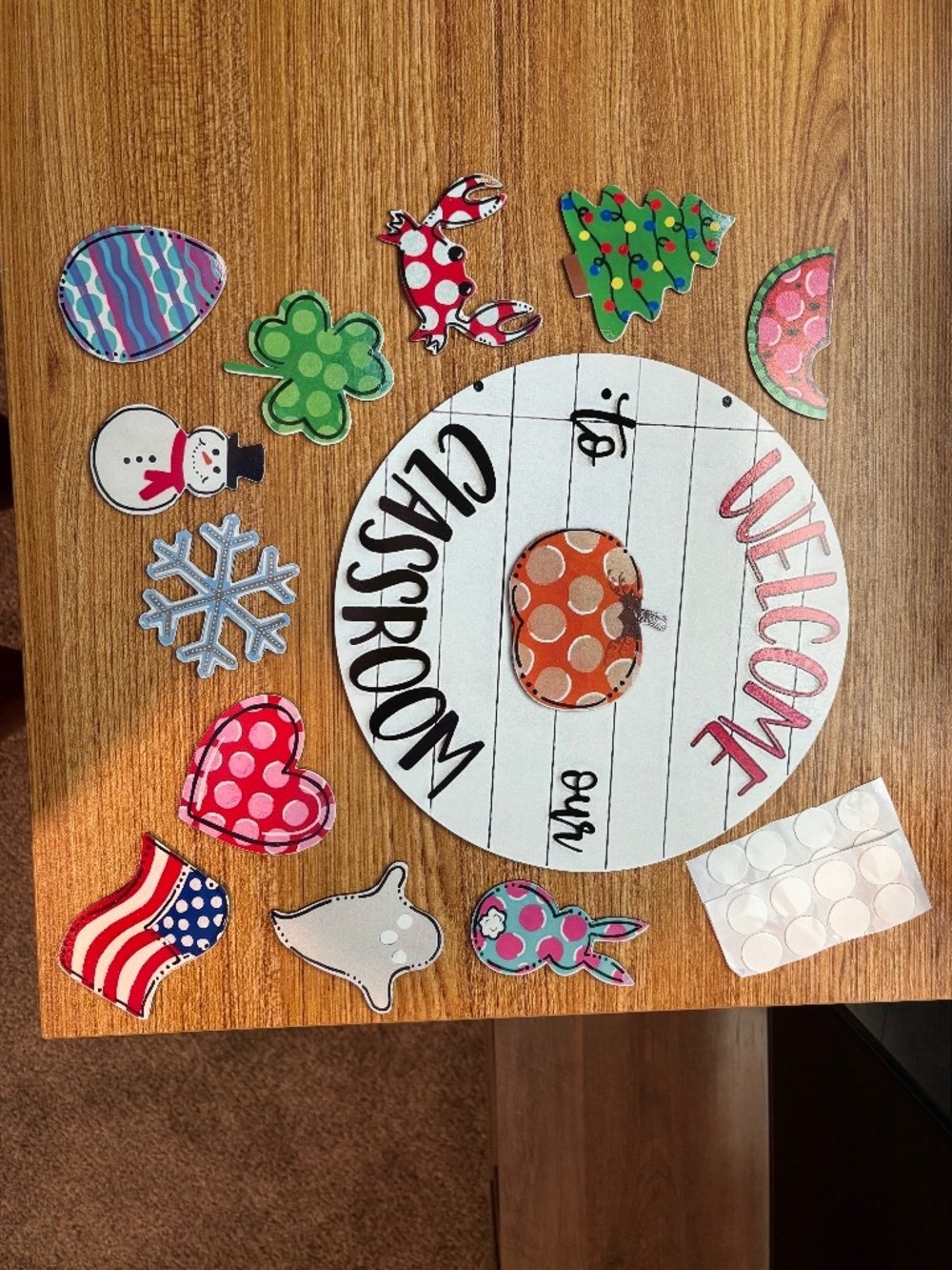 Decorative School Door Sign